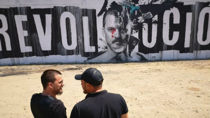 Coque Malla, ante la obra de Man o Matic: “Es como visitar por primera vez la torre Eiffel”