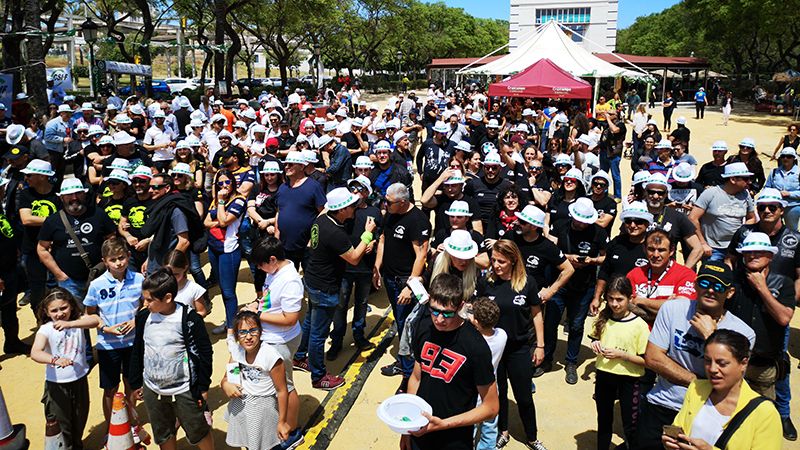 290 motocicletas, 350 personas y 1.200 kilos de alimentos recogidos en la III Ruta Moto-Solidaria organizada por CSIF