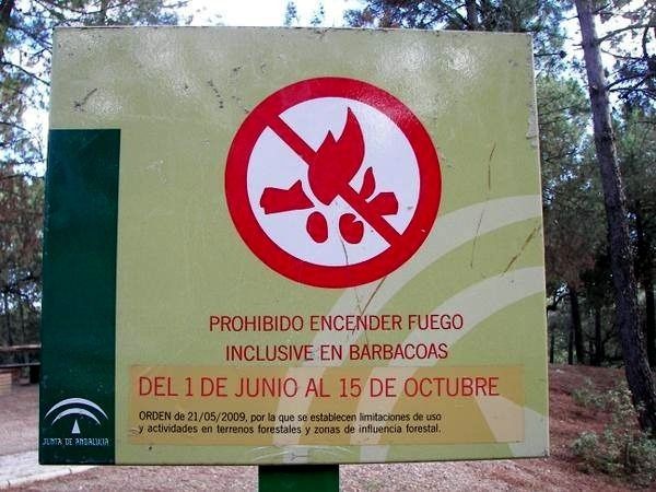 Prohibidas las barbacoas y quemas agrícolas en los espacios forestales