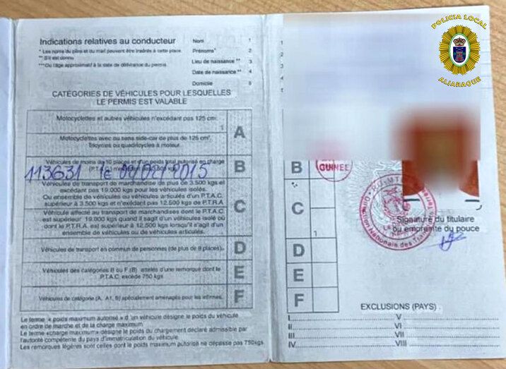 Investigan a un conductor guineano por circular por Aljaraque con documentación presuntamente falsificada