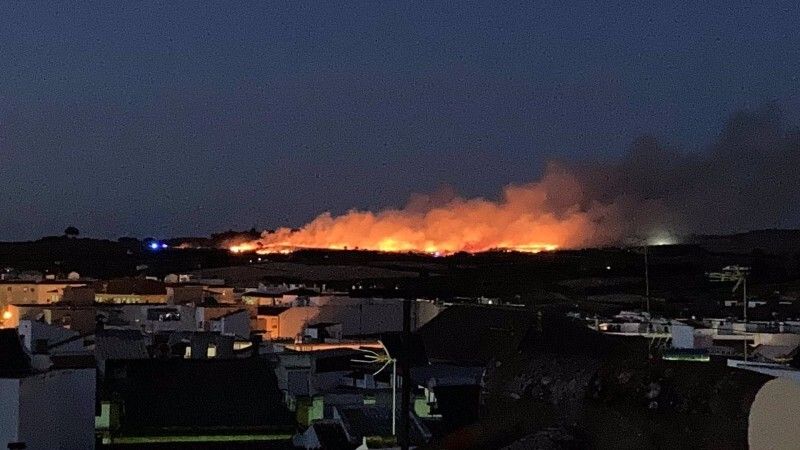 Extinguido un incendio forestal en Bollullos que ha afectado a tres hectáreas de superficie