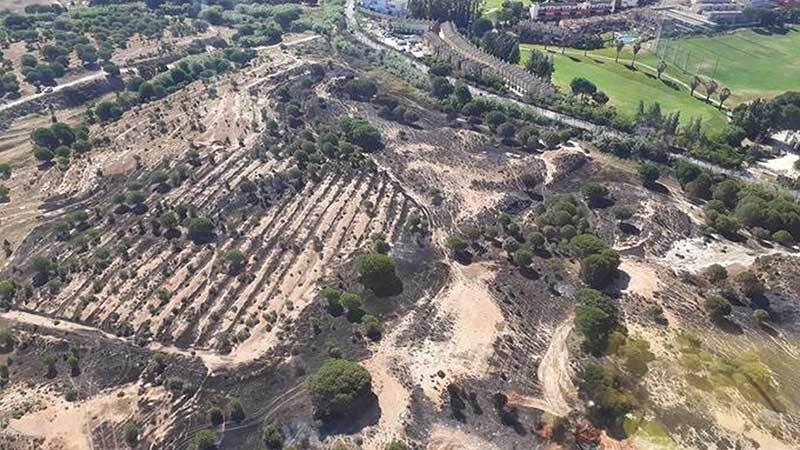 El incendio forestal extinguido este sábado junto a Islantilla calcina tres hectáreas de matorral y arbolado