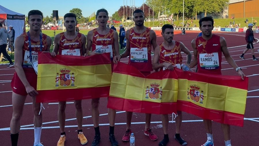 Zakaria Boufaljat conquista con España la plata en la Copa de Europa de 10.000