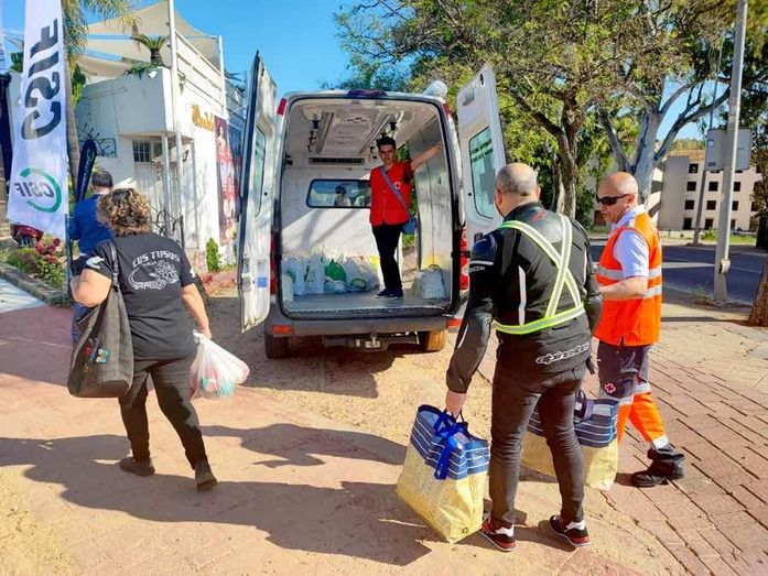 200 motocicletas, 250 personas y 1.000 kilos de alimentos recogidos en la IV Ruta Moto-Solidaria organizada por CSIF