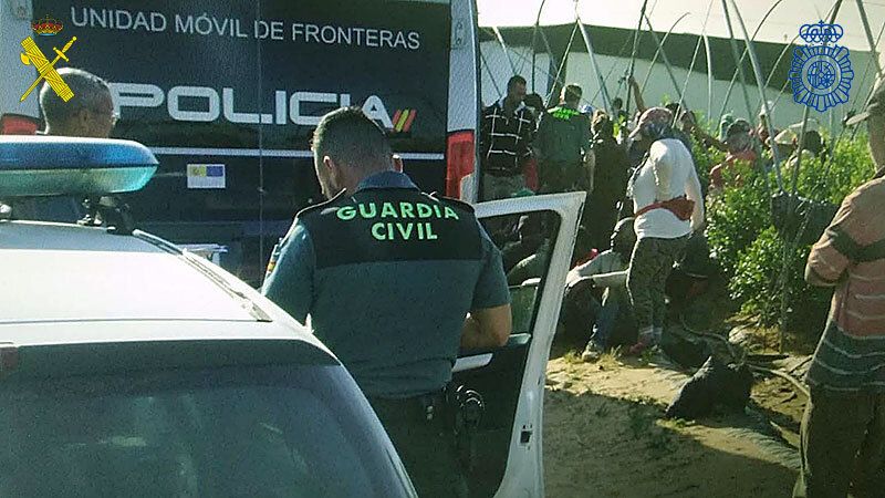 Nueve detenidos tras una redada contra la explotación laboral en una finca de Villanueva de los Castillejos