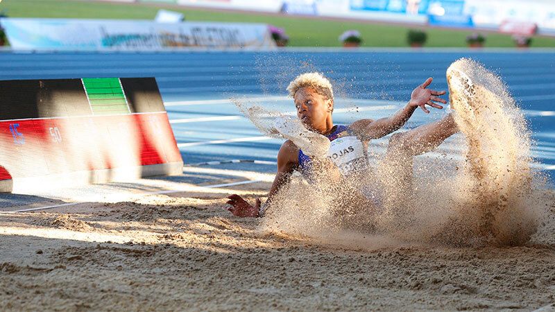 Las mejores marcas mundiales de Yulimar Rojas y Denia Caballero dejan huella en Huelva