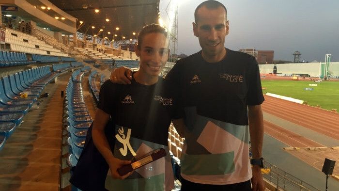 Laura García-Caro y José Manuel Cortés, orgullo lepero en el Meeting Iberoamericano