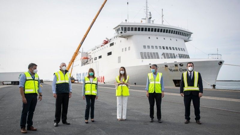 Las siete actuaciones en el Muelle Sur del Puerto de Huelva generan 800 empleos directos con una inversión de 60 millones de euros
