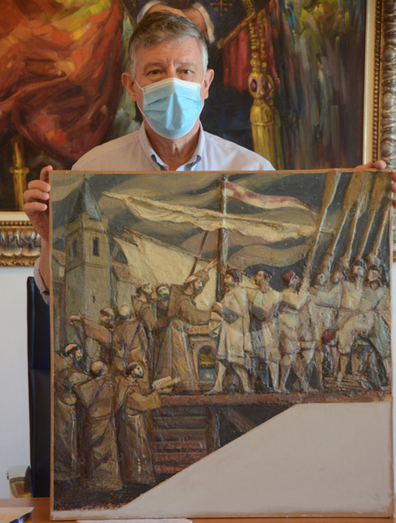 'Fontana' es el título del mural que embellecerá el nuevo Ayuntamiento de Palos