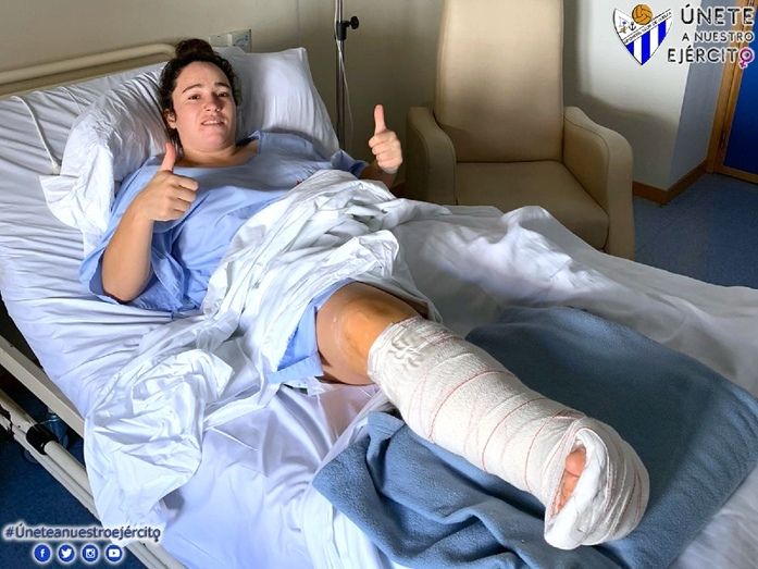 Sandra Bernal, operada con éxito de su tobillo: 'Todo ha salido muy bien'