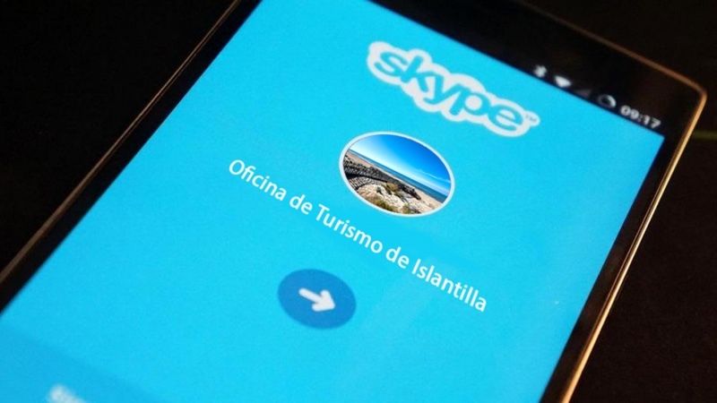 Información turística telemática a través de videoconferencias de Skype y Whatsapp en Islantilla