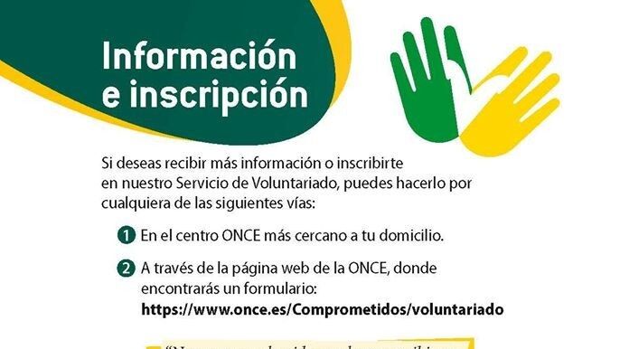 La ONCE inicia una campaña de captación de voluntarios en Aracena y la Sierra