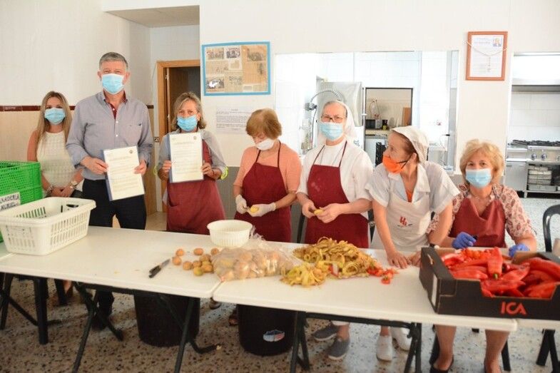 Palos renueva su convenio con el comedor social Virgen de la Cinta de Huelva