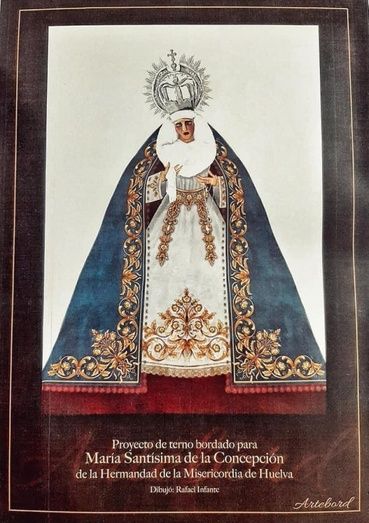 Nuevo terno bordado para María Santísima de la Concepción