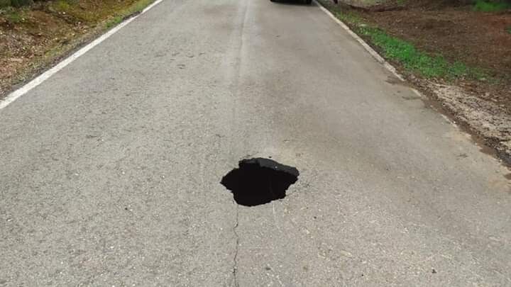 La carretera de La Umbría cerrará al tráfico por las mañanas la semana próxima por obras