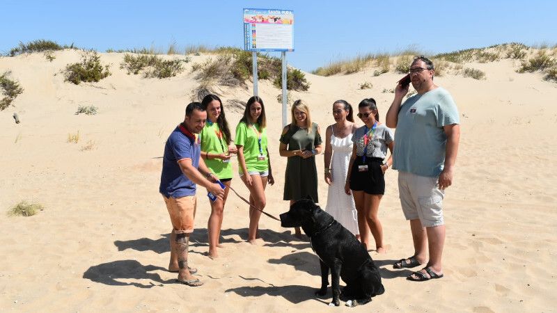 El Ayuntamiento de Lepe inaugura la playa canina de Santa Pura