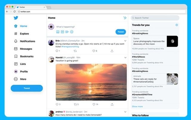 Twitter ya es más rápido y sencillo
