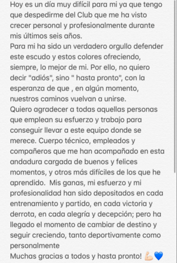 Cascajo, otra perla albiazul que emigra