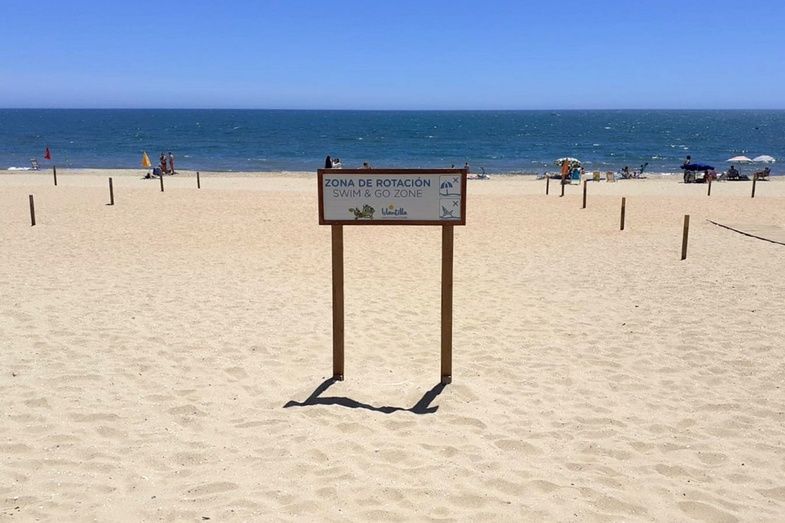 Islantilla crea una Zona de Rotación para garantizar a deportistas y bañistas el acceso rápido a la playa