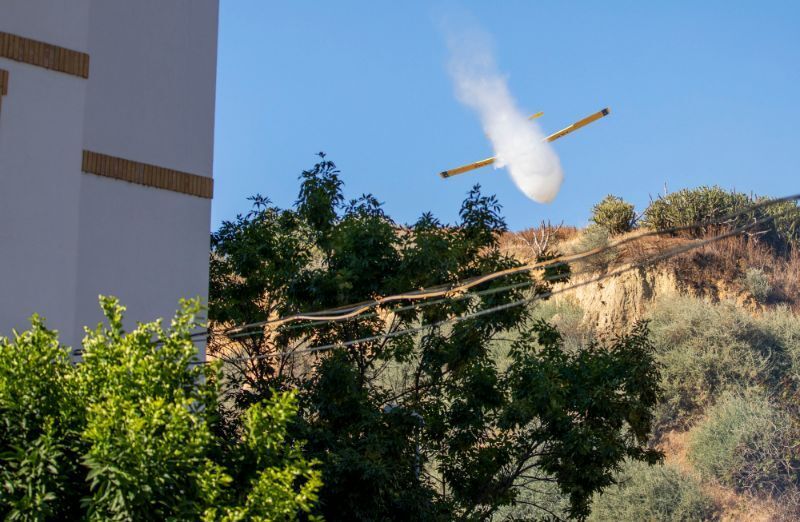 De nuevo el fuego se come las laderas del Conquero
