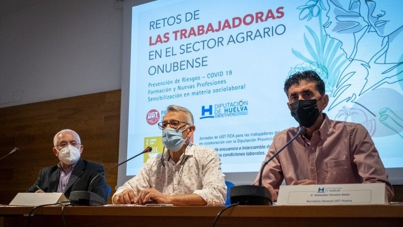 Diputación y UGT-FICA organizan la jornada formativa ‘Retos de las trabajadoras en el sector agrario onubense’
