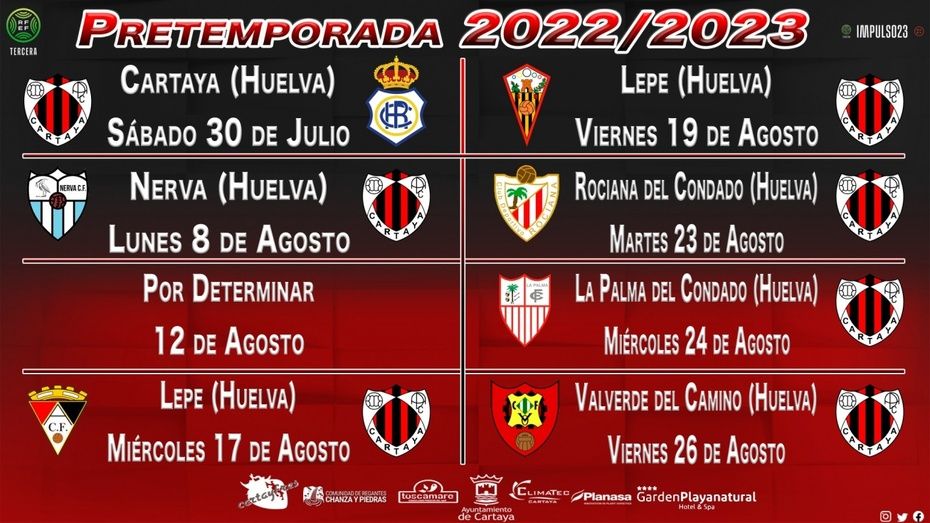 El Cartaya muestra a sus aficionados su calendario de pretemporada