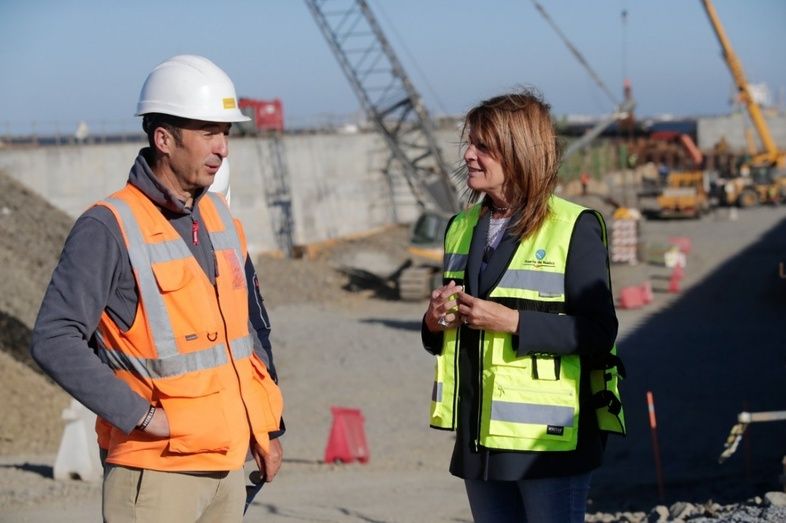La ampliación norte del Muelle Sur del Puerto de Huelva finalizará en septiembre