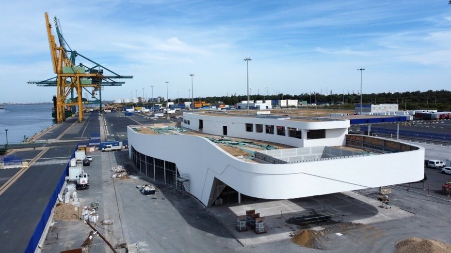 El Puerto de Huelva ultima la construcción de la Terminal de Pasajeros en el Muelle Sur