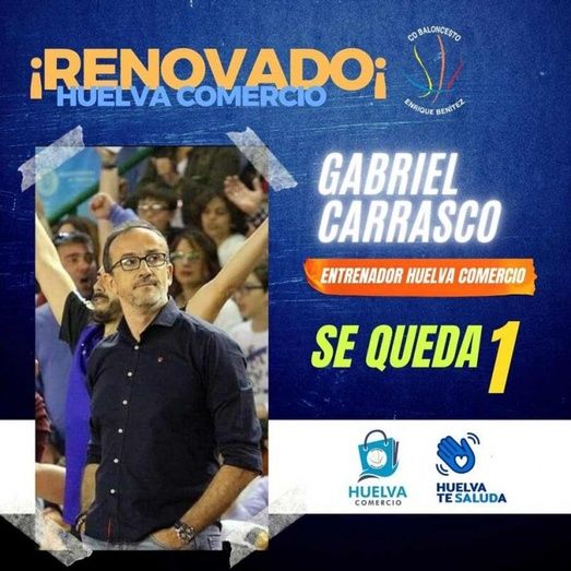 Gabriel Carrasco seguirá en el banquillo del Huelva Comercio la próxima temporada