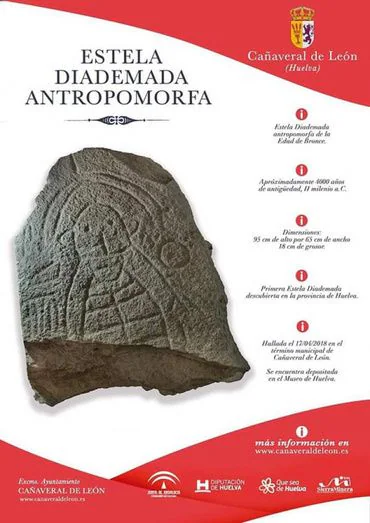 La estela diademada encontrada en Cañaveral de León se presentará en el Museo en septiembre