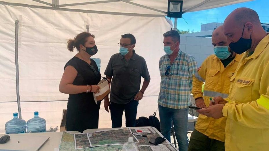 Caraballo destaca la 'unión' de las administraciones para combatir los incendios en la provincia