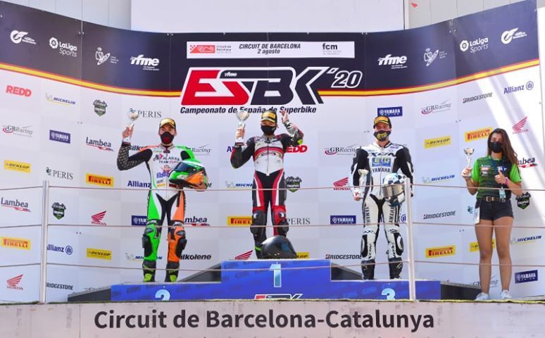 Segundo puesto para el palmerino Raúl Pérez en la prueba junior del ESBK en Montmeló