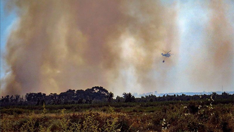 Controlado el incendio forestal declarado en un paraje de Gibraleón