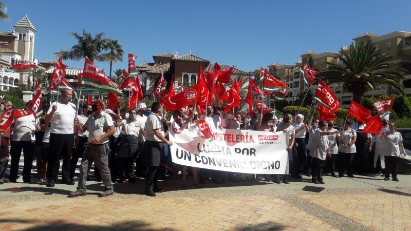 Masivo respaldo a la jornada de protesta por el bloqueo del convenio del sector de la hostelería