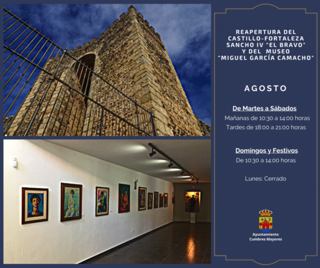 Reabre en Cumbres Mayores el Castillo-Fortaleza y el Museo Miguel García