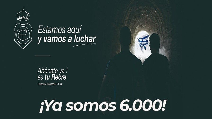 El Recre supera la barrera de los 6.000 socios