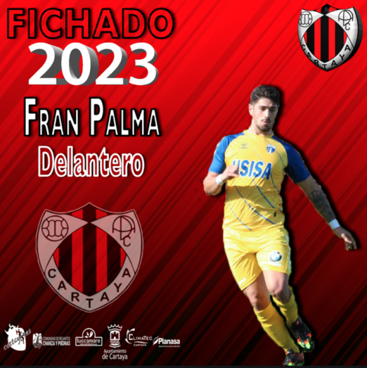 El Cartaya firma al delantero isleño Fran Palma