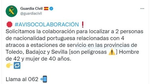Buscan a dos sospechosos de un triple crimen en Portugal que llegaron a España a través de Huelva