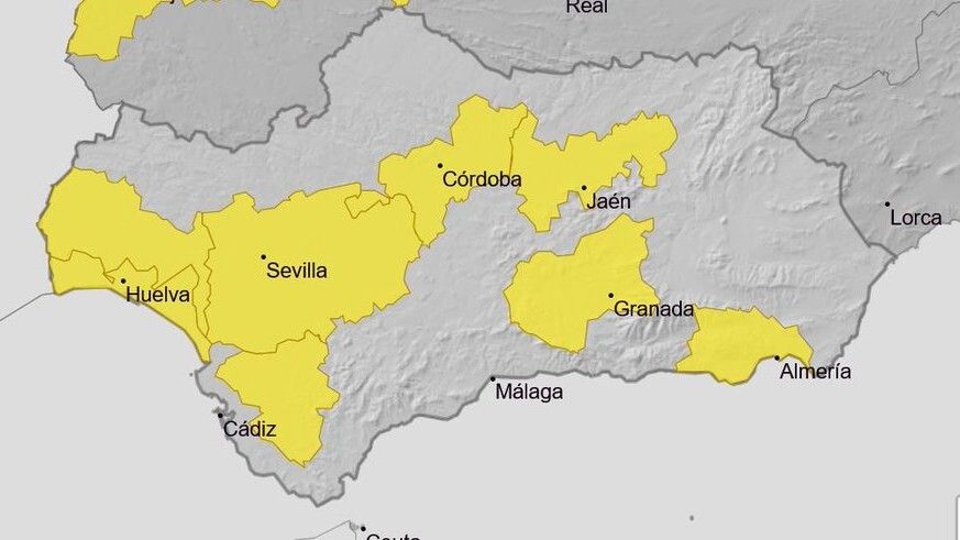 La Aemet activa el aviso amarillo por altas temperaturas en la zona del Andévalo y el Condado