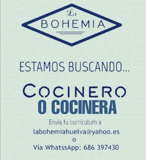 El restaurante La Bohemia busca cocinero/a