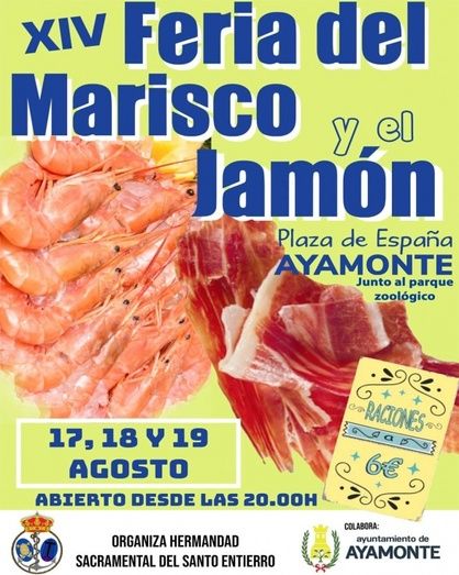 Arranca en la Plaza de España de Ayamonte la XIV Feria del Marisco y el Jamón