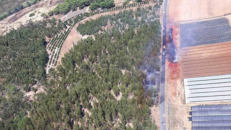 Extinguido el incendio forestal de Cartaya