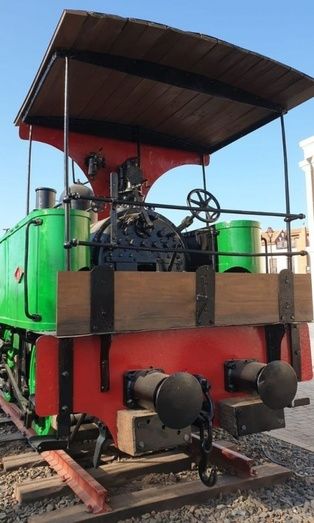 Restauran la locomotora Odiel, una de las más antiguas de España