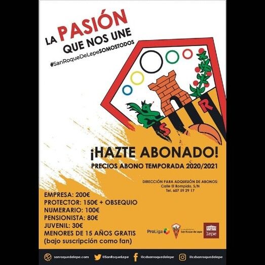 El San Roque anuncia los precios de sus abonos para esta temporada