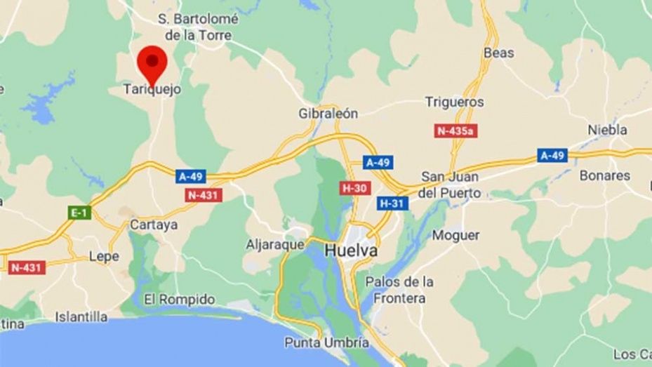 Declarado un incendio forestal en Cartaya
