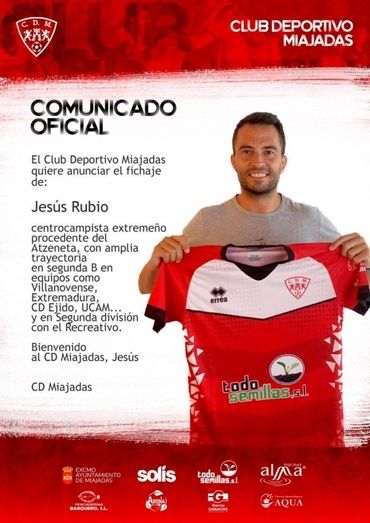 Jesús Rubio, ficha por el Miajadas