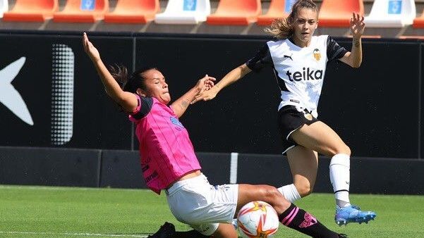 El Sporting de Huelva rescata un punto en su visita al Valencia Féminas gracias a su gran esfuerzo (2-2)