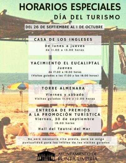 Punta Umbría celebra el Día Internacional del Turismo con varias visitas guiadas