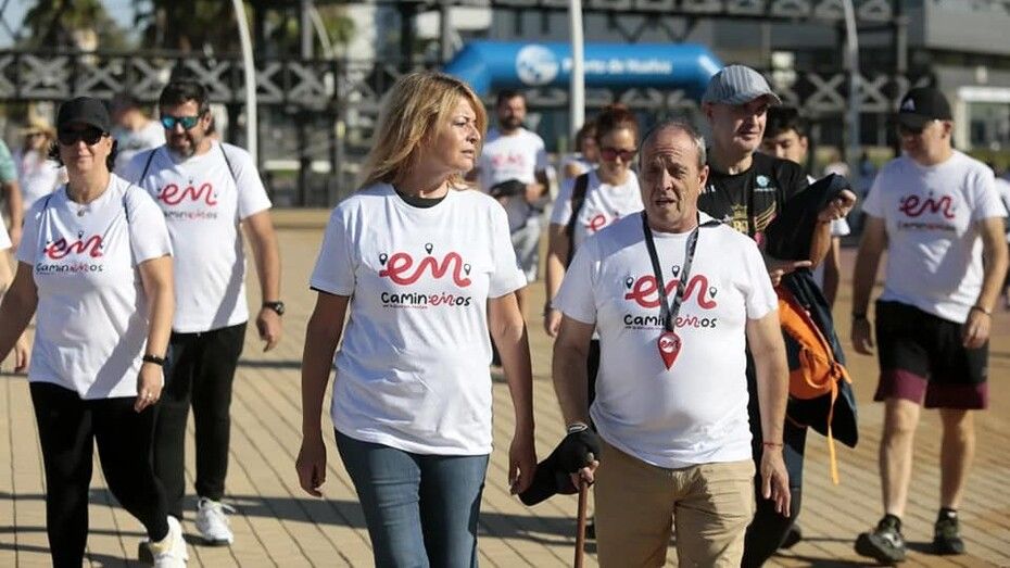 Marcha solidaria por la Esclerosis Múltiple Onubense desde el Muelle del Tinto