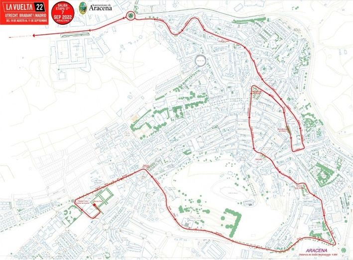El Ayuntamiento de Aracena avisa de que retirará con grúa los vehículos que estén aparcados en los tramos del recorrido de la Vuelta a España